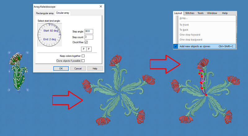 Circular Array tool